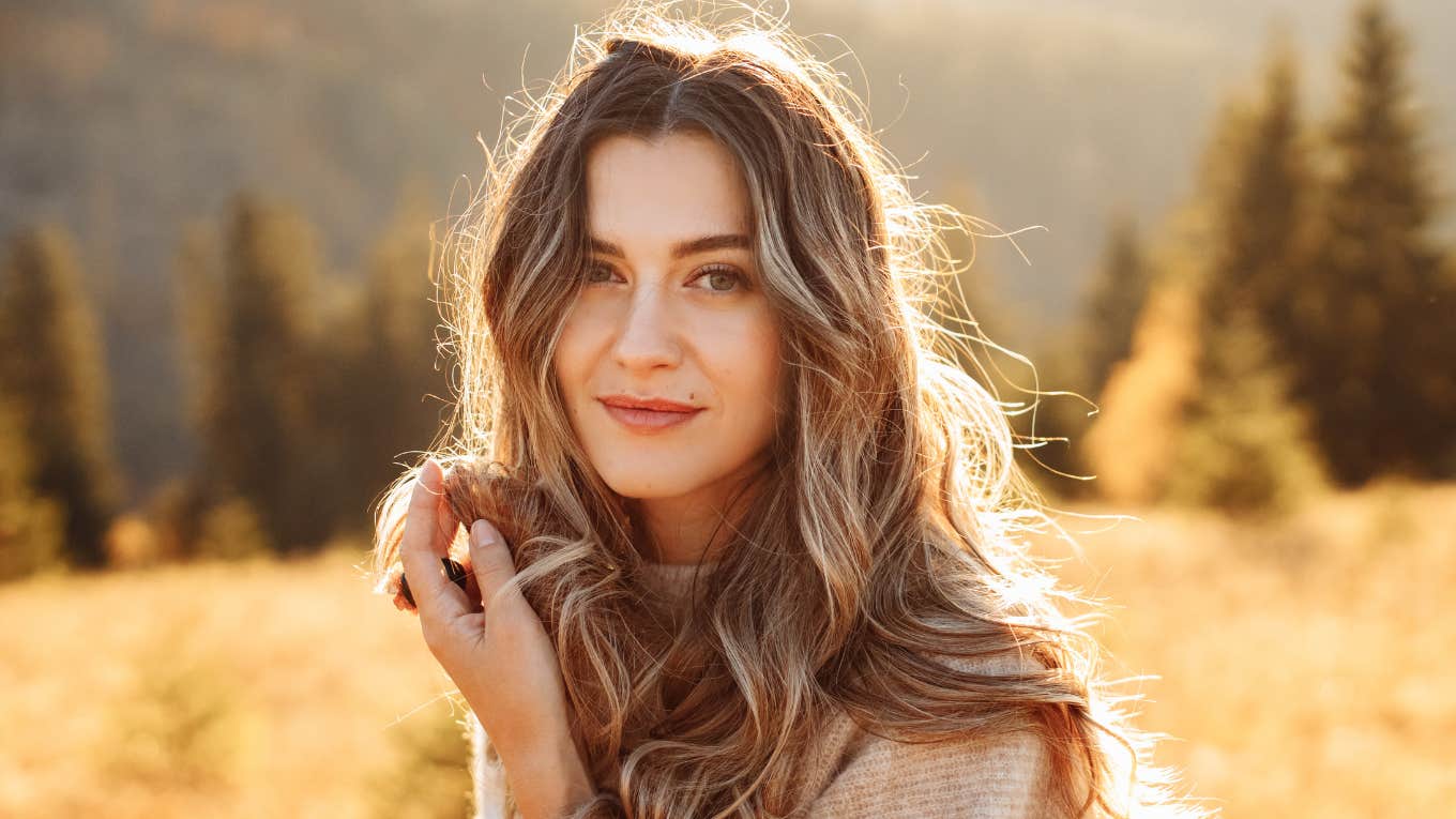 Woman preparing to shift into a higher timeline