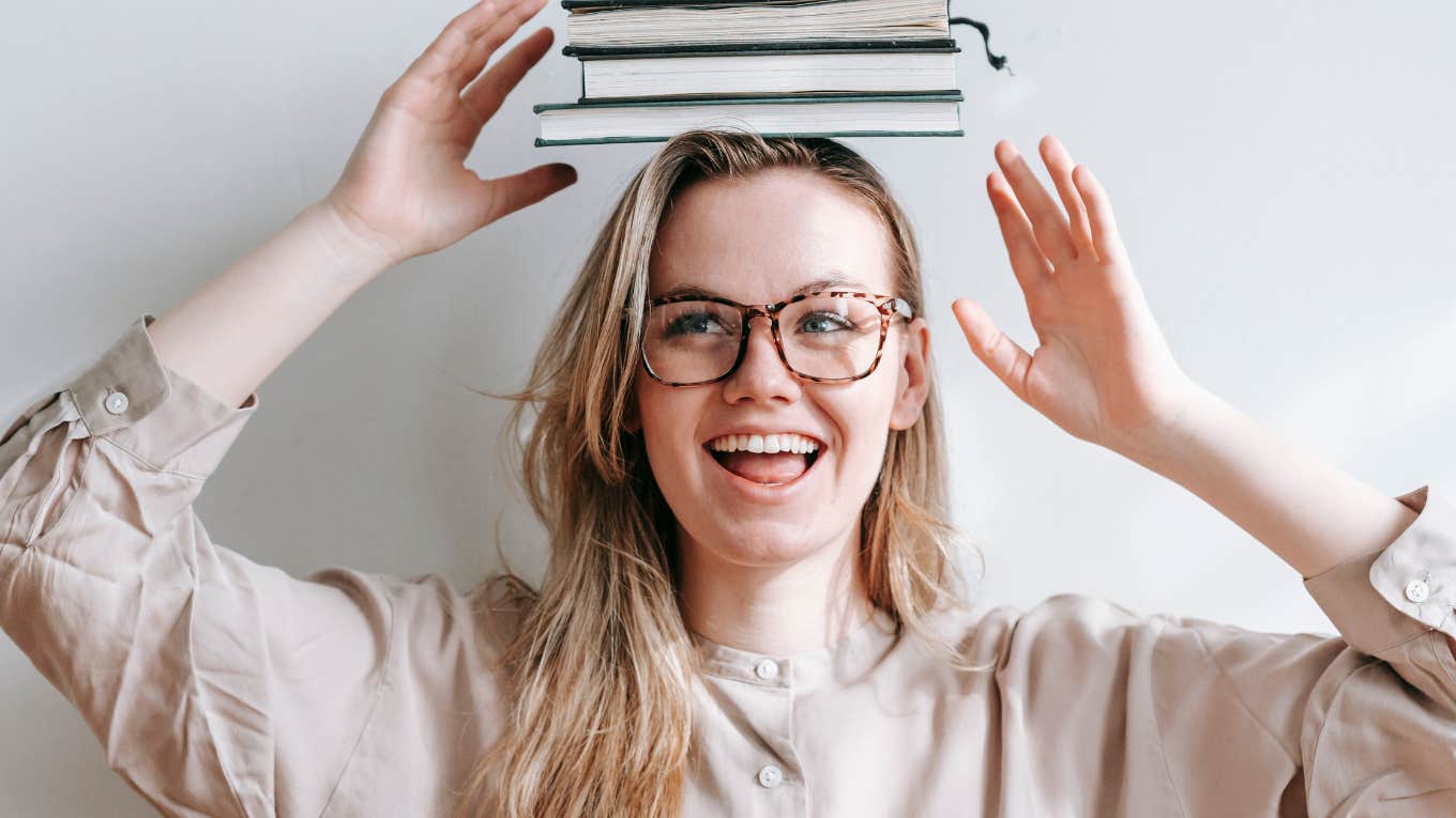 Smart woman has the quiet skills that get her promoted at work.