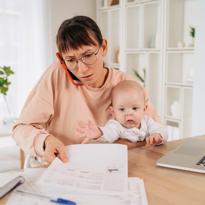 Stressed working mom