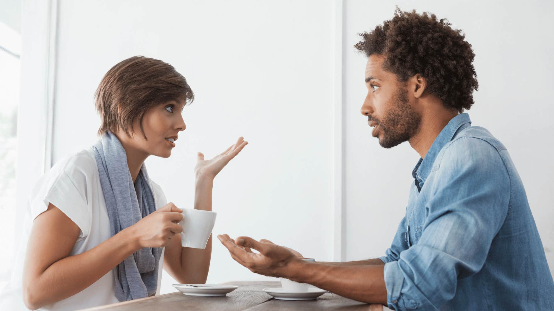 couple having intense conversation