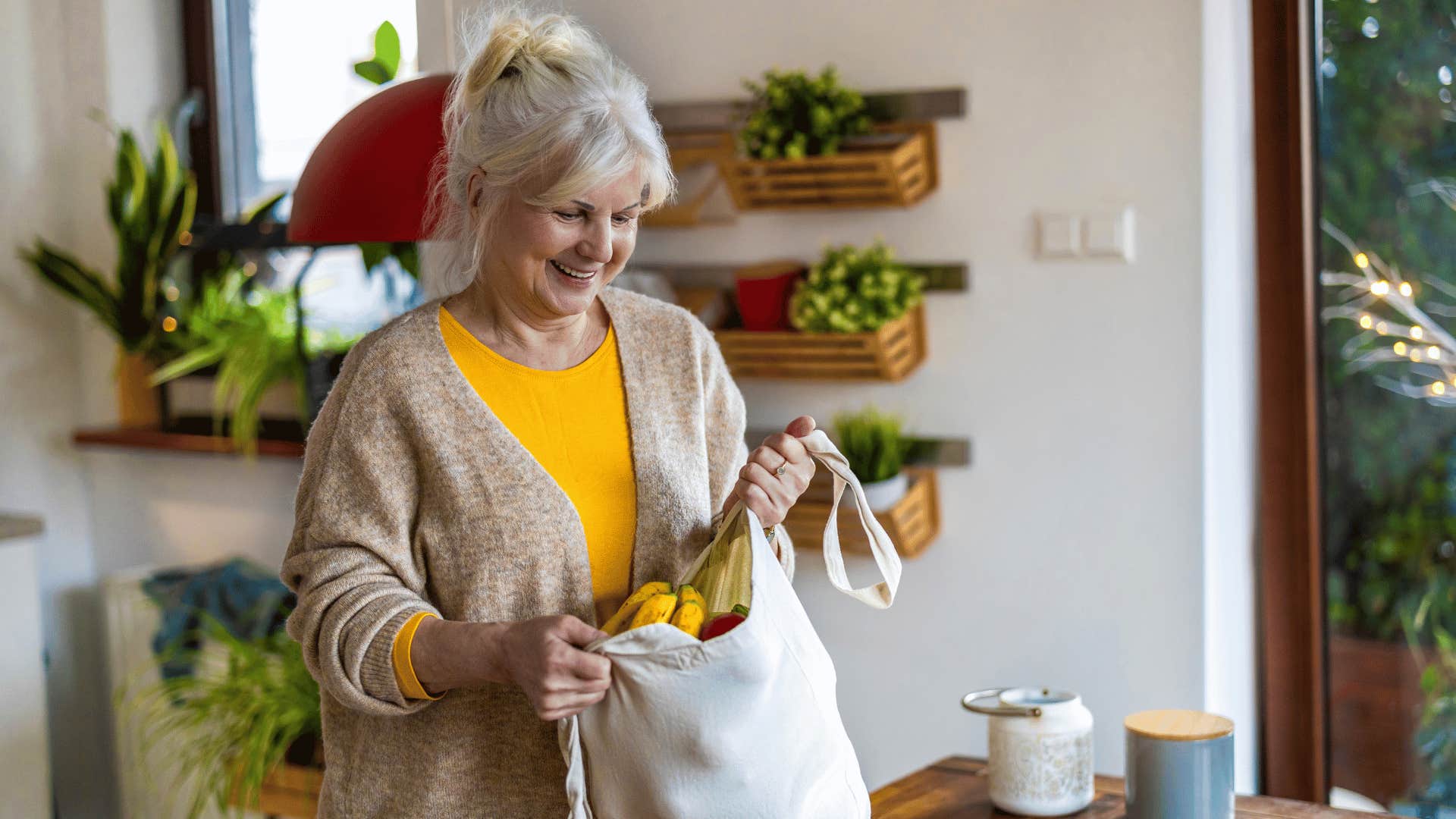 older woman shopping 