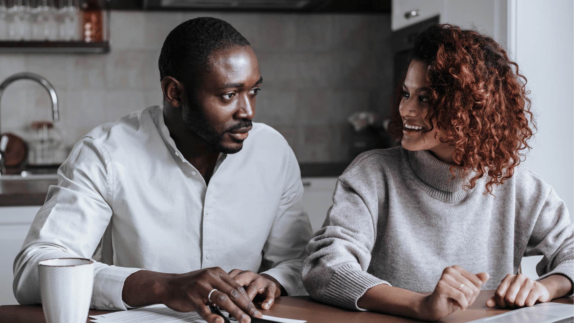 man and woman next to each other