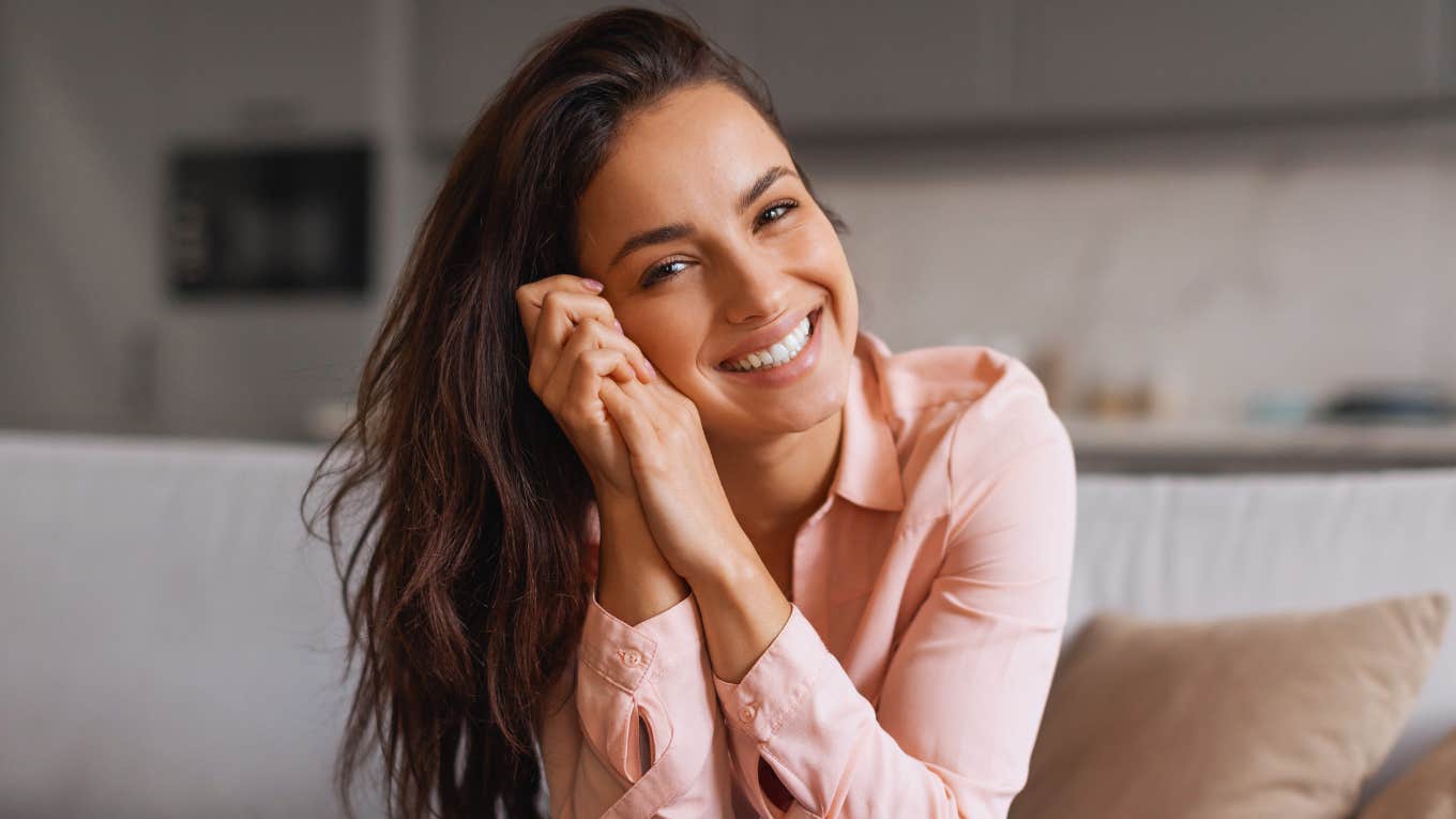 radiant woman smiling