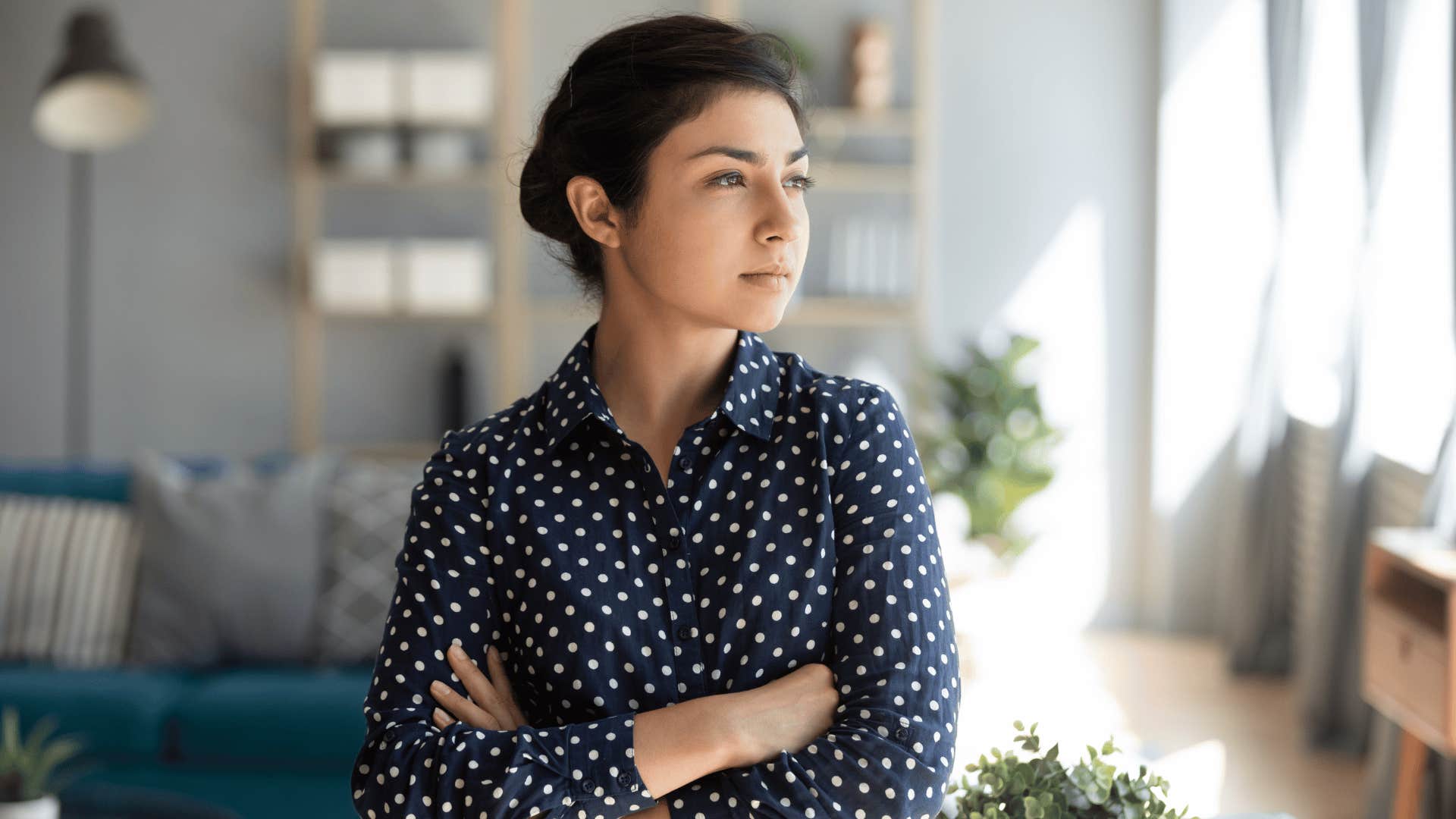 woman standing in an office