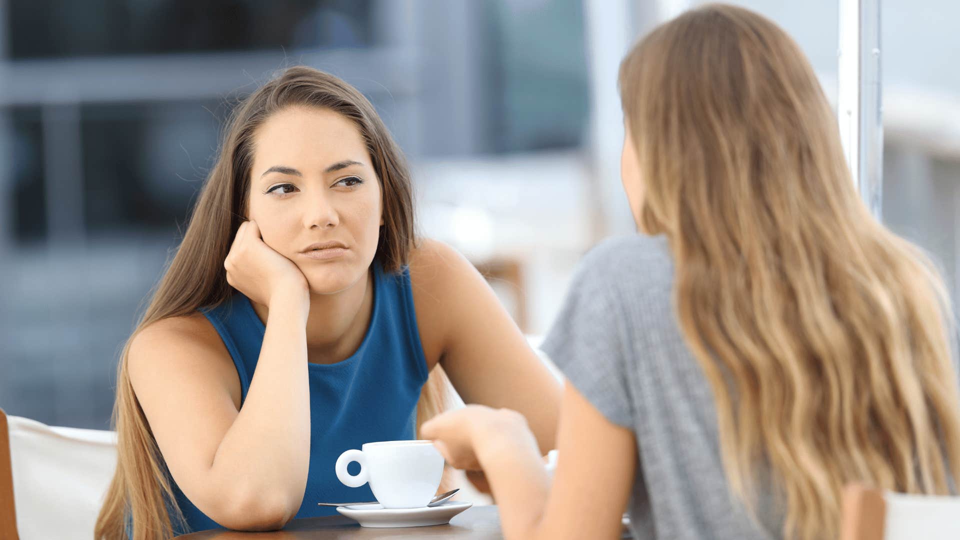 women having coffee together