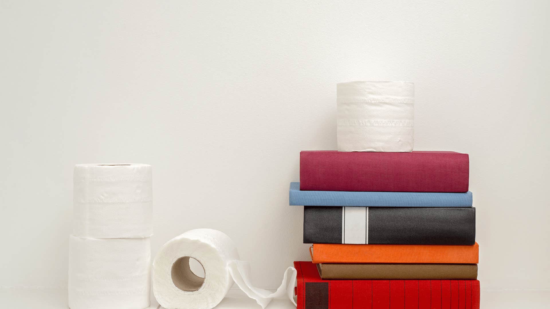 books in bathroom