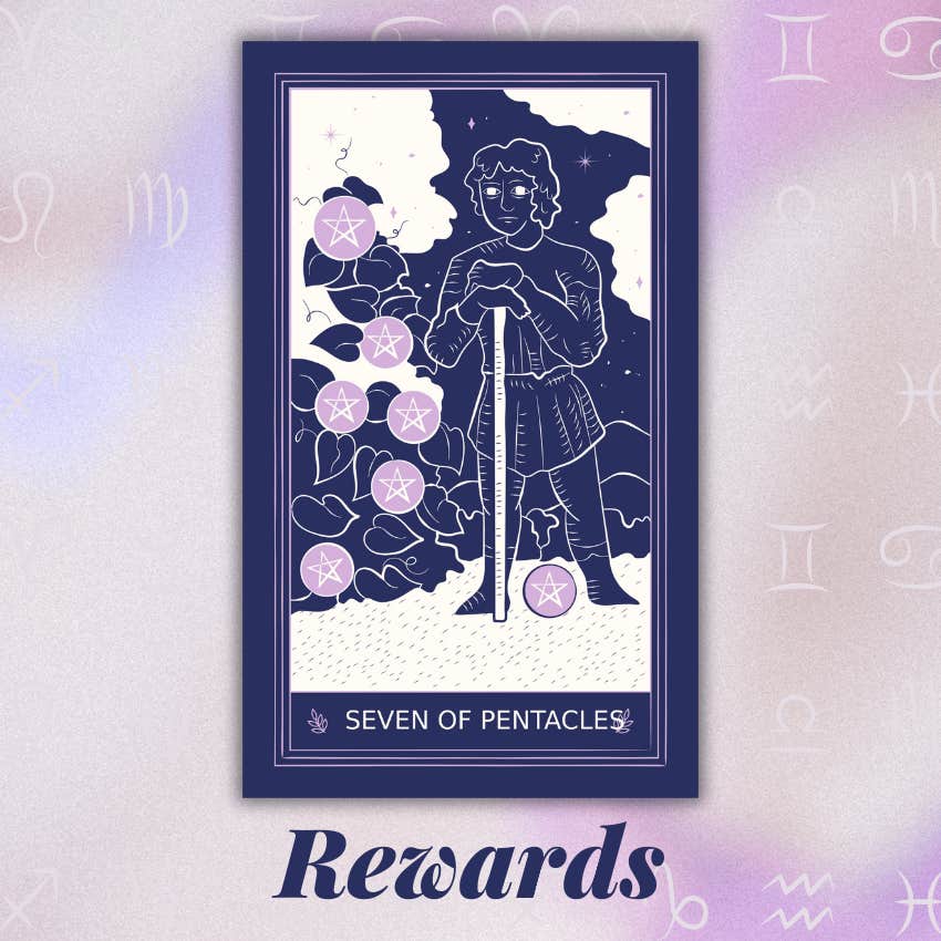 virgo 2025 tarot horoscope august seven pentacles