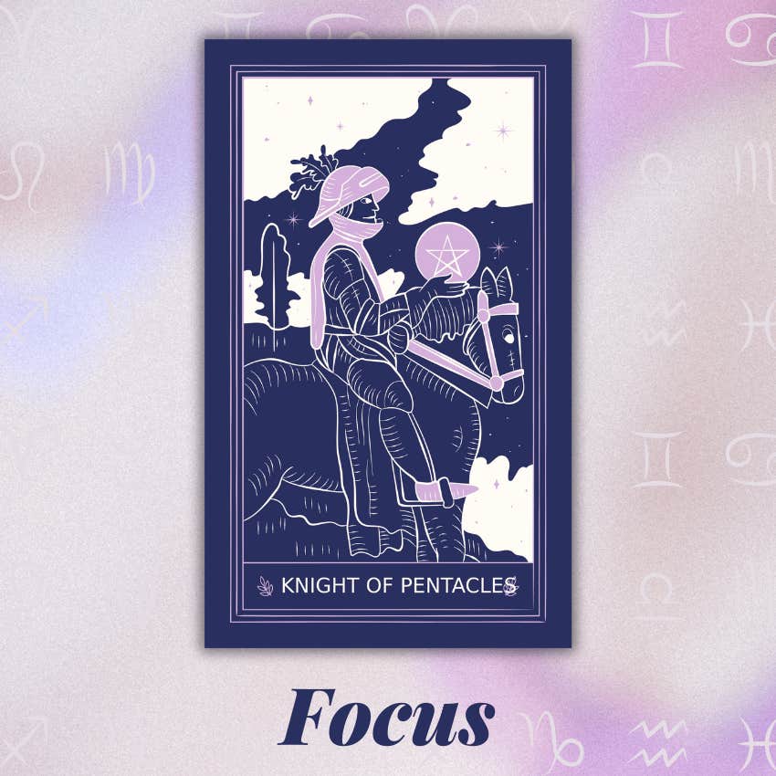 virgo 2025 tarot horoscope february knight pentacles