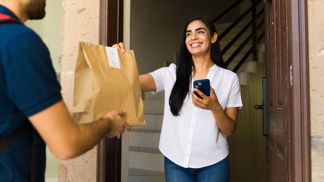 Woman who took out a loan to pay for food delivery