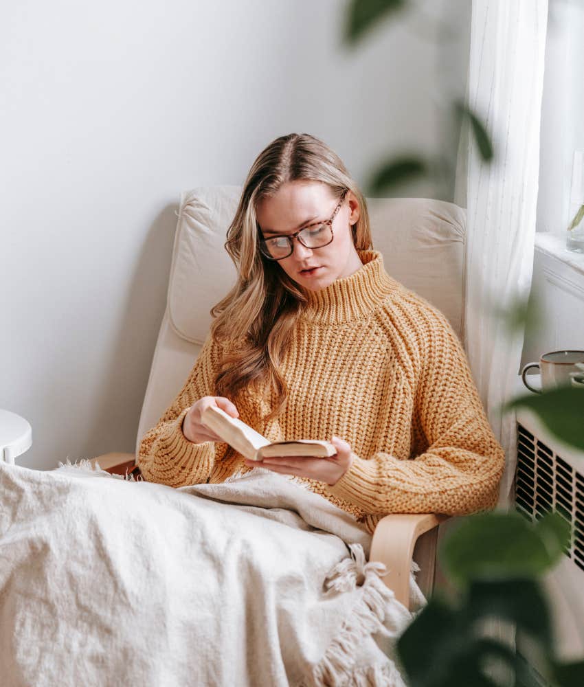 woman reading