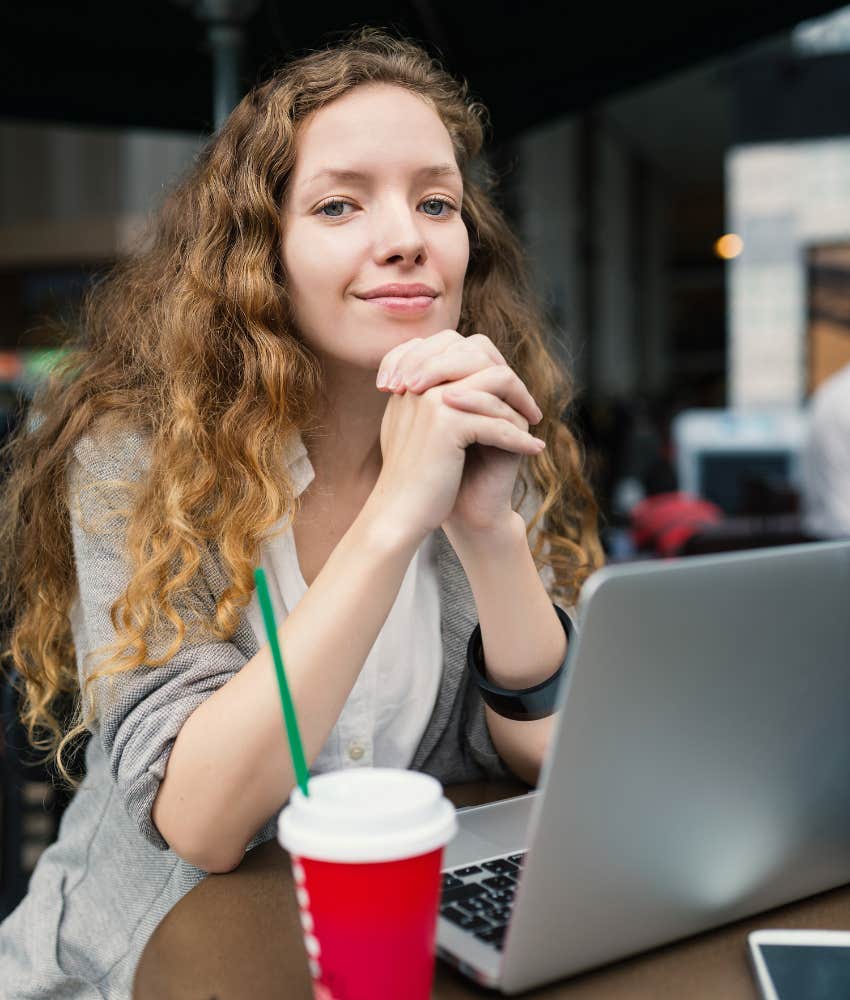 Young woman working at a Starbucks