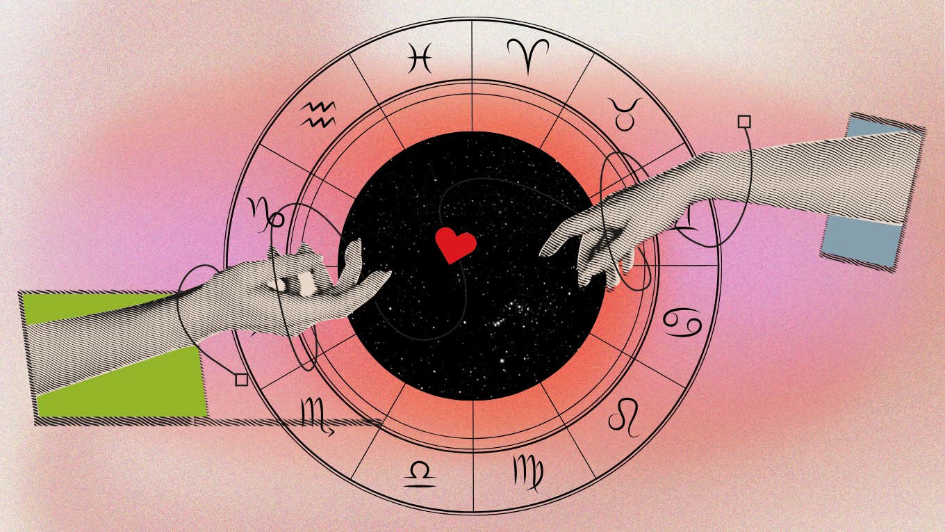 hands reaching out across zodiac signs relationship challenges now until february 2025