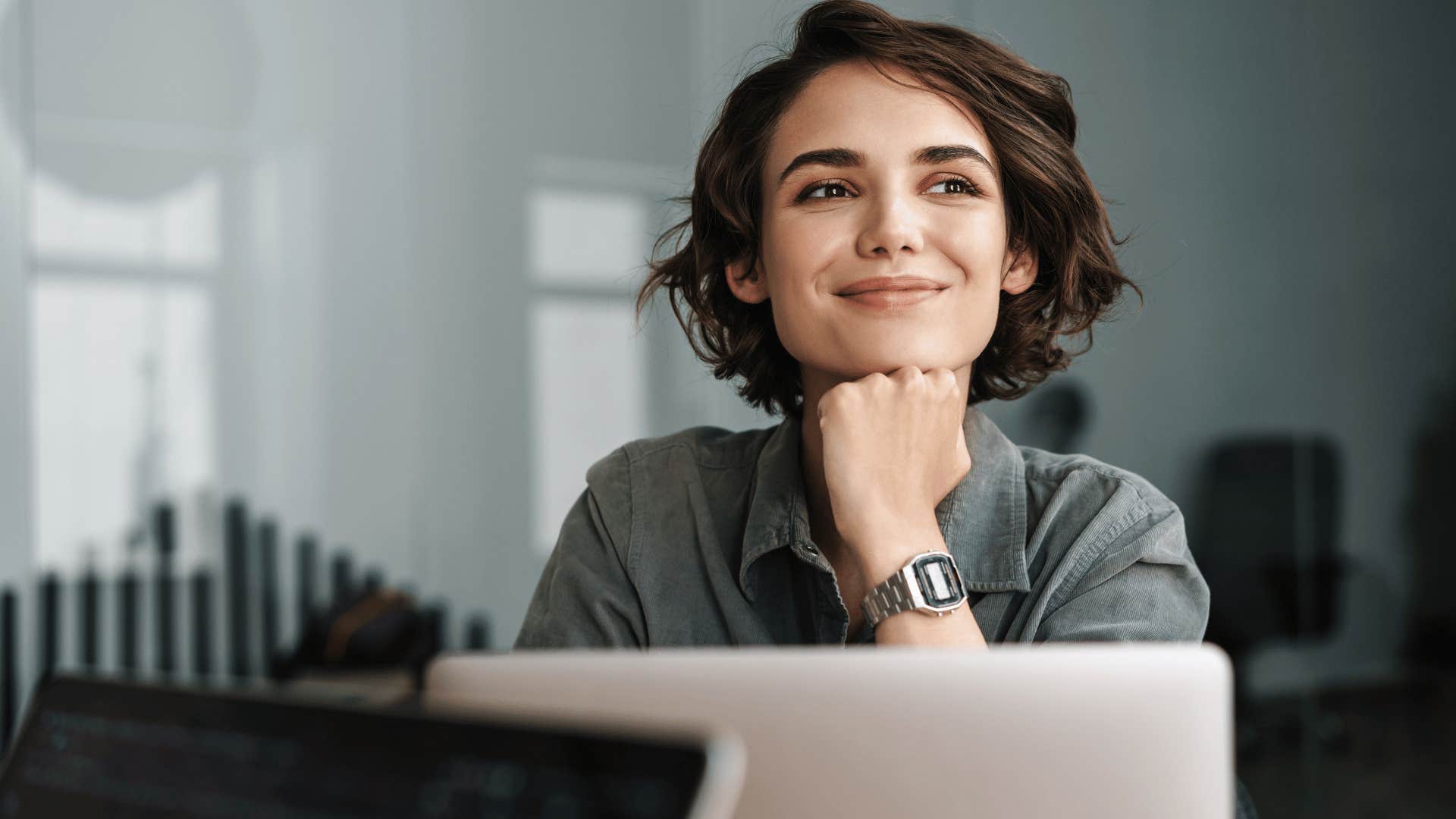 woman thinking about what she enjoys doing