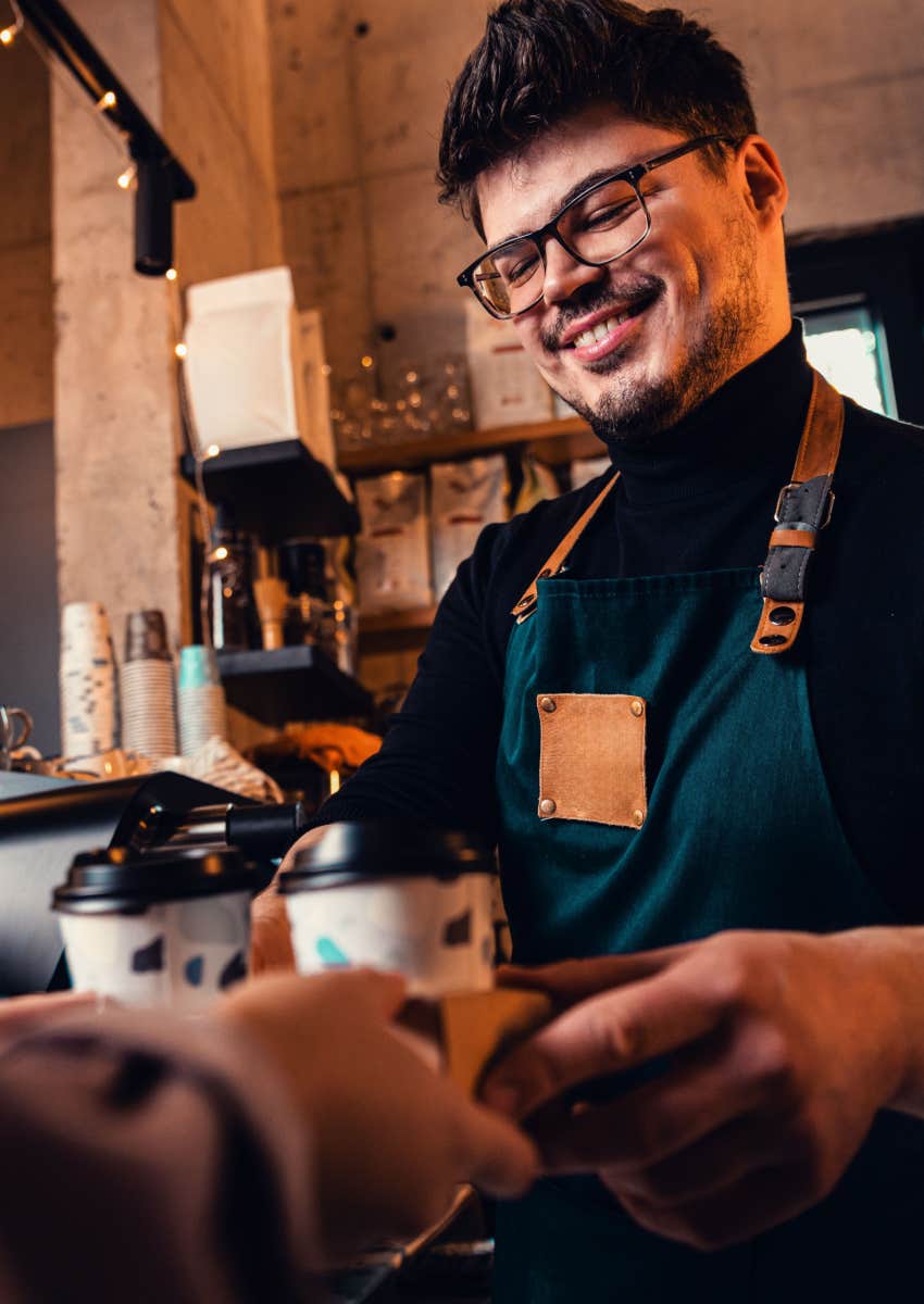 barista smiling