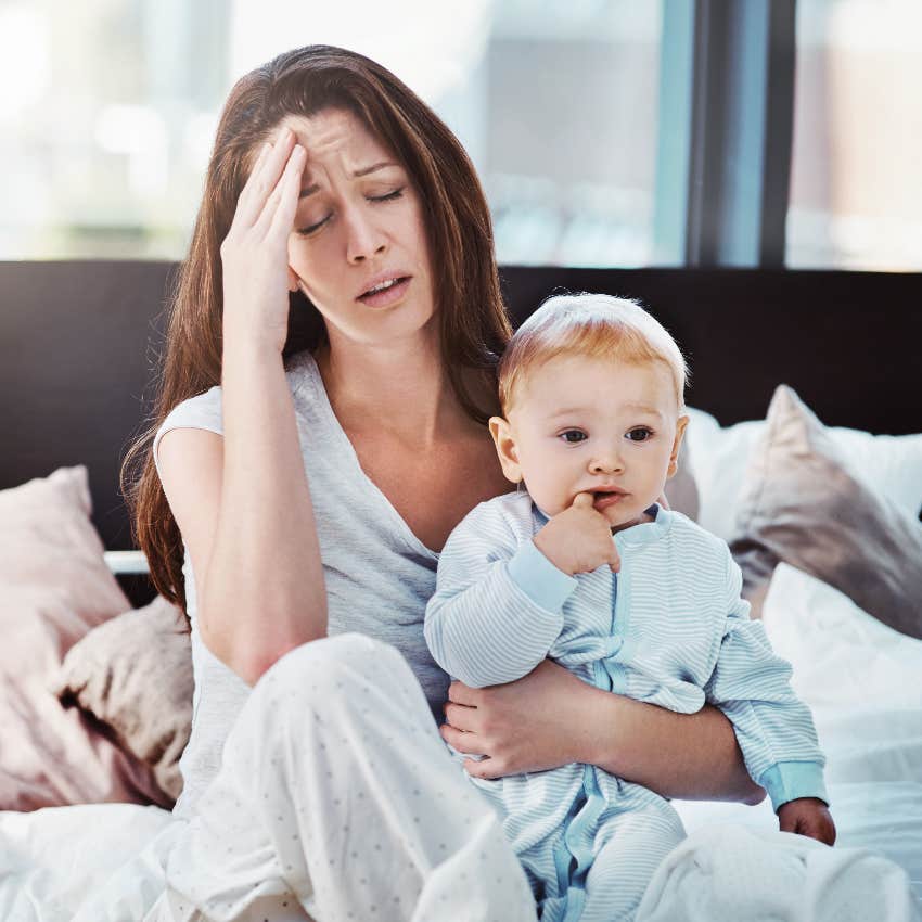 Burnt out mom fantasizing about being hospitalized