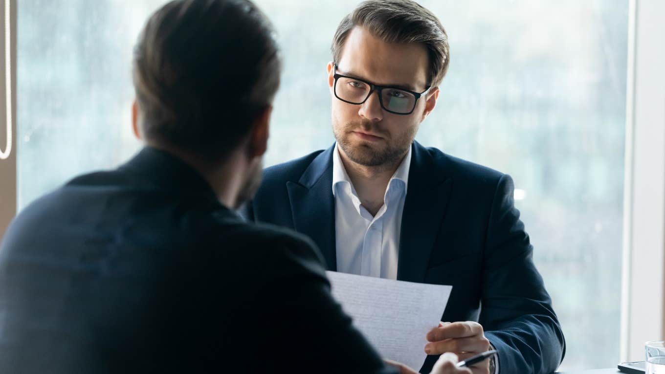 CEO interviewing a potential new hire