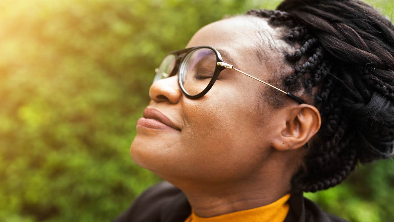 Woman does thing to stay connected in their relationship.