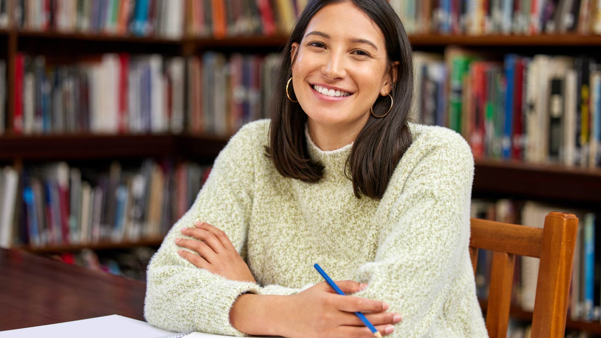 studious woman