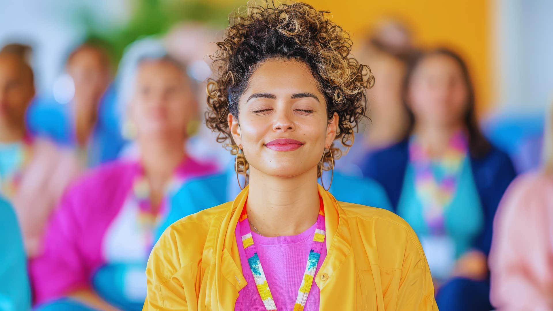 college age woman handling stress