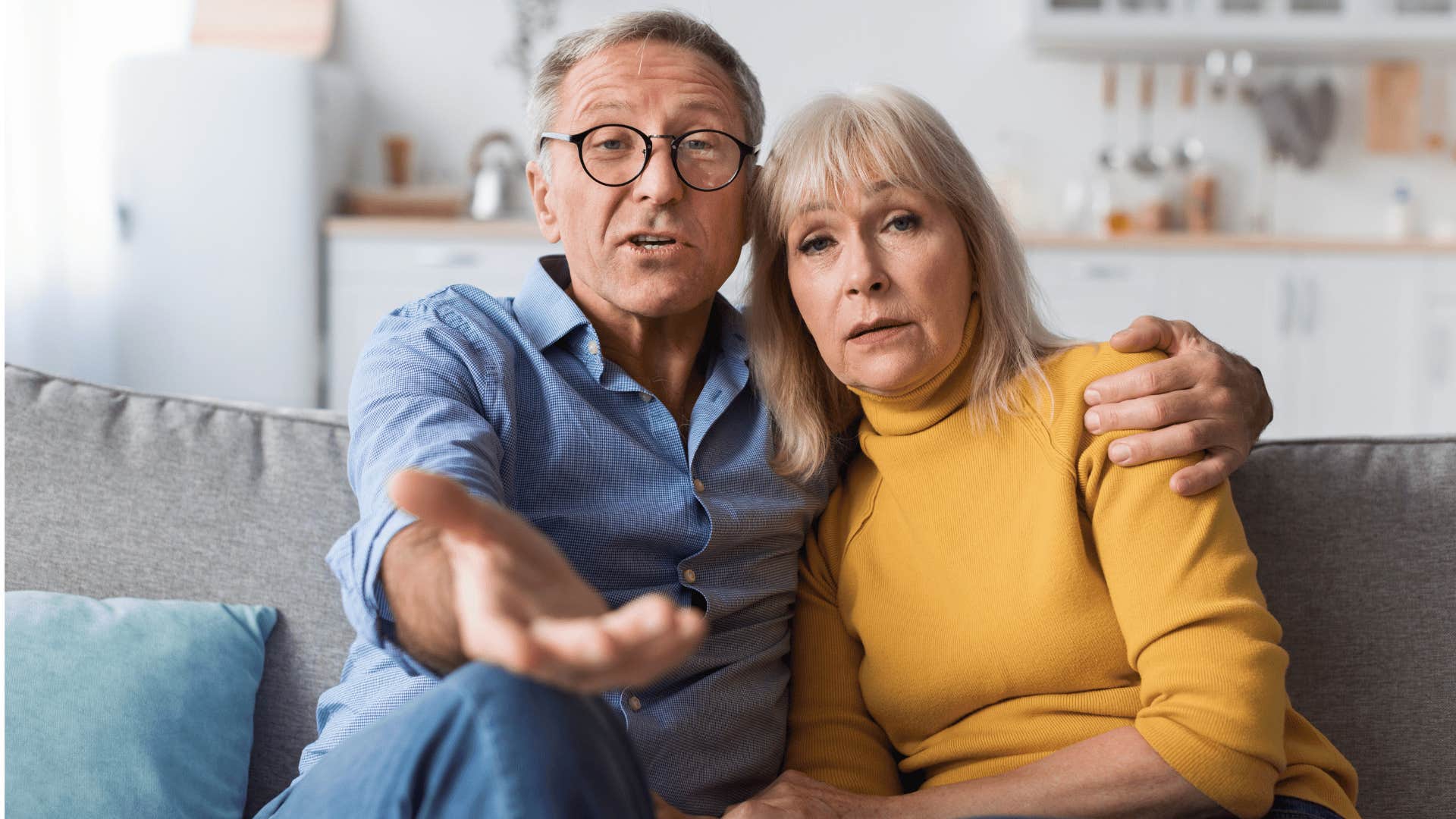 Surprised man and woman 