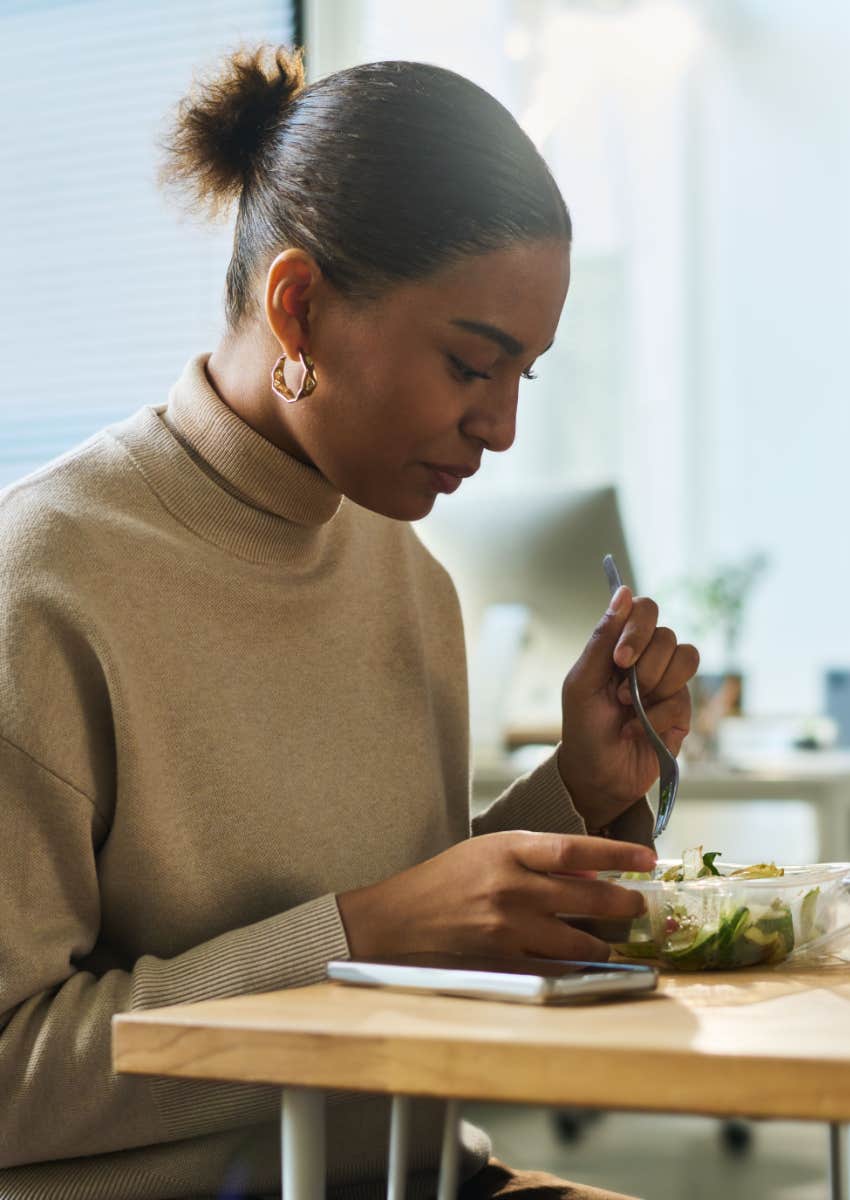 girl eating