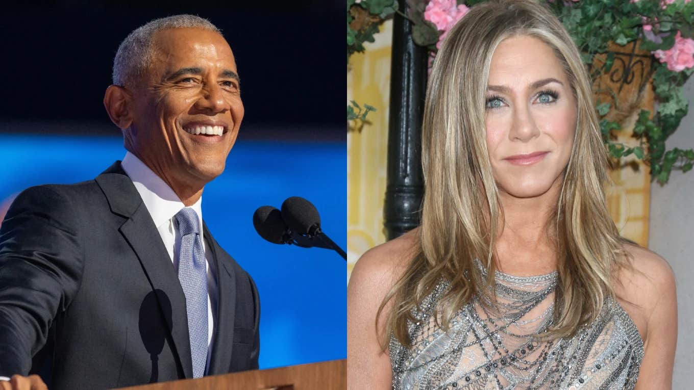 Jennifer Aniston and Barack Obama