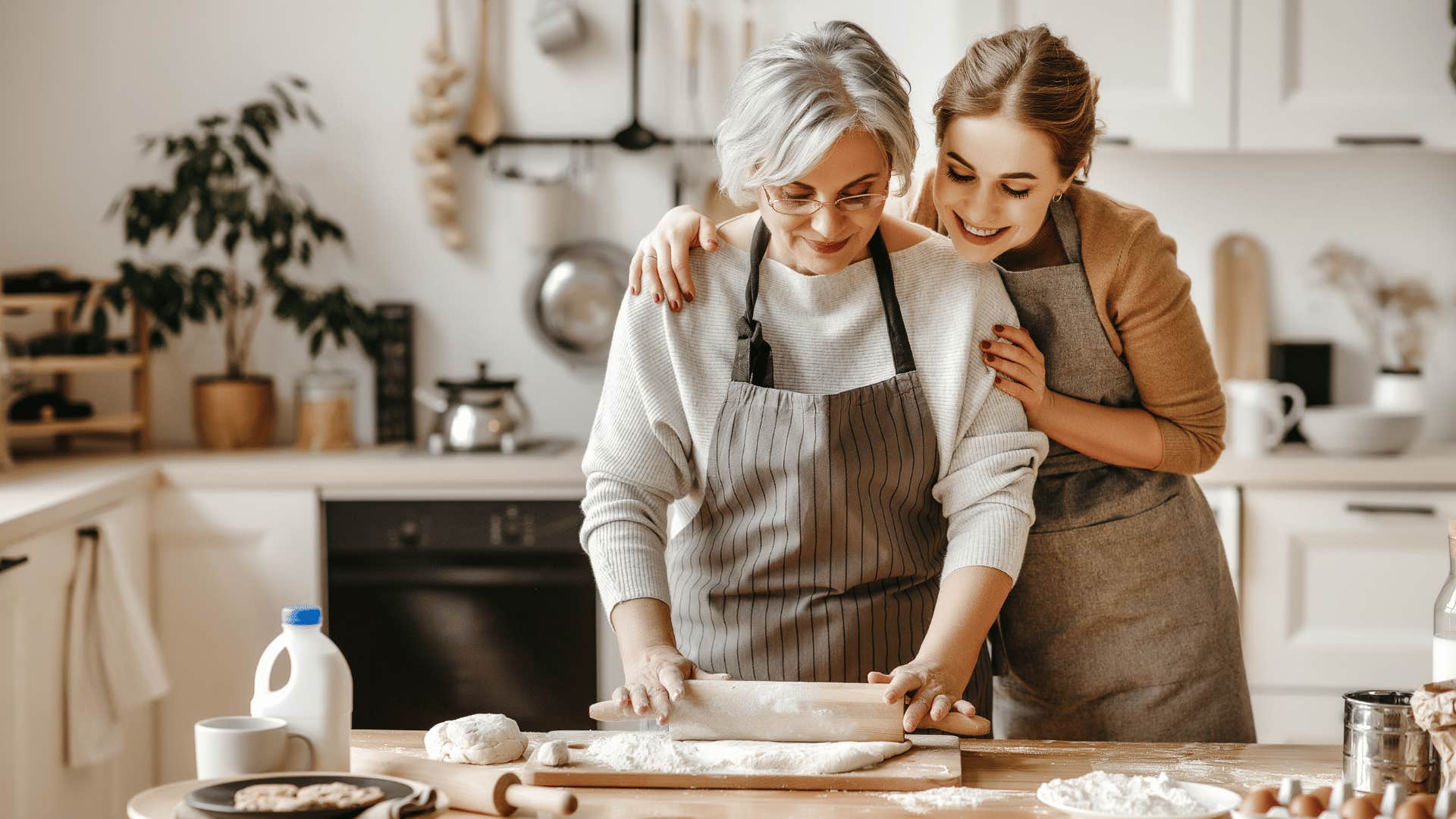 two women baking