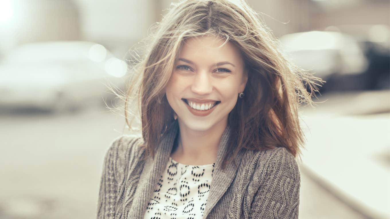 Smiling young woman