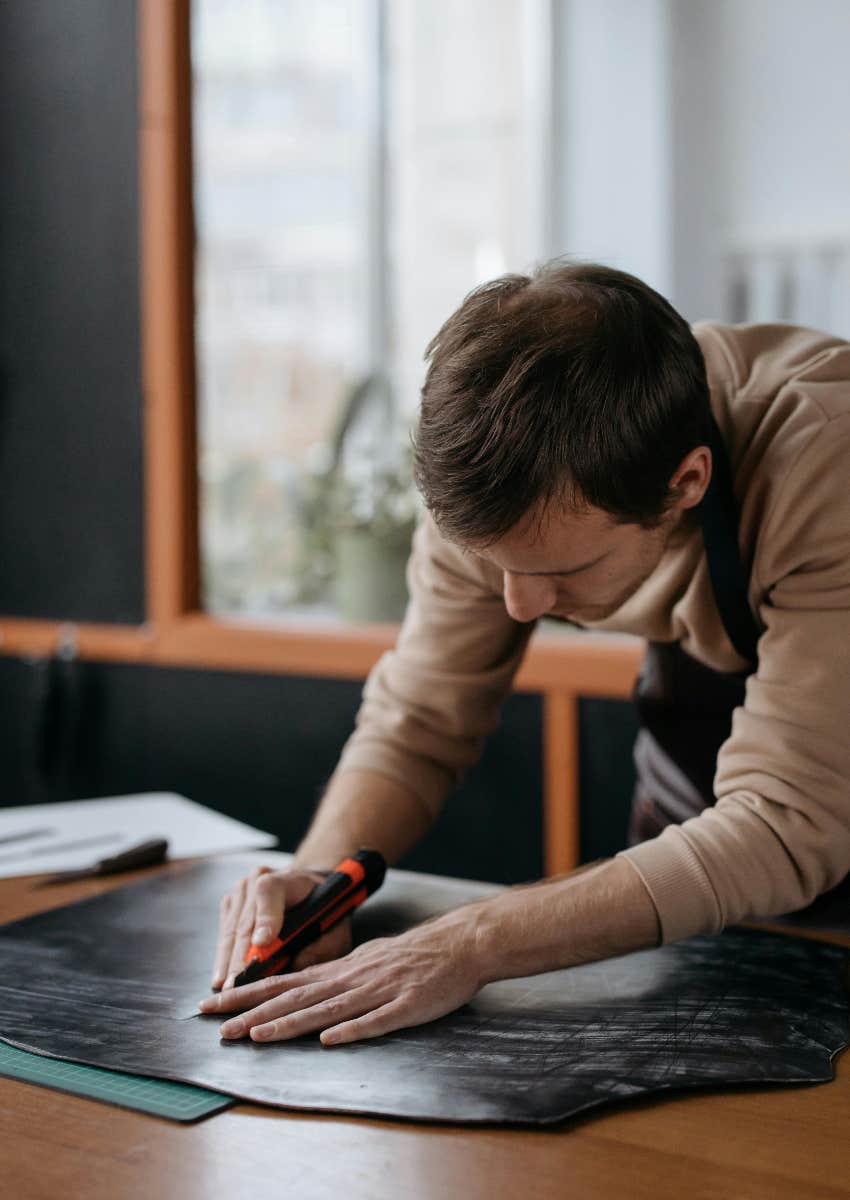 man working with tools