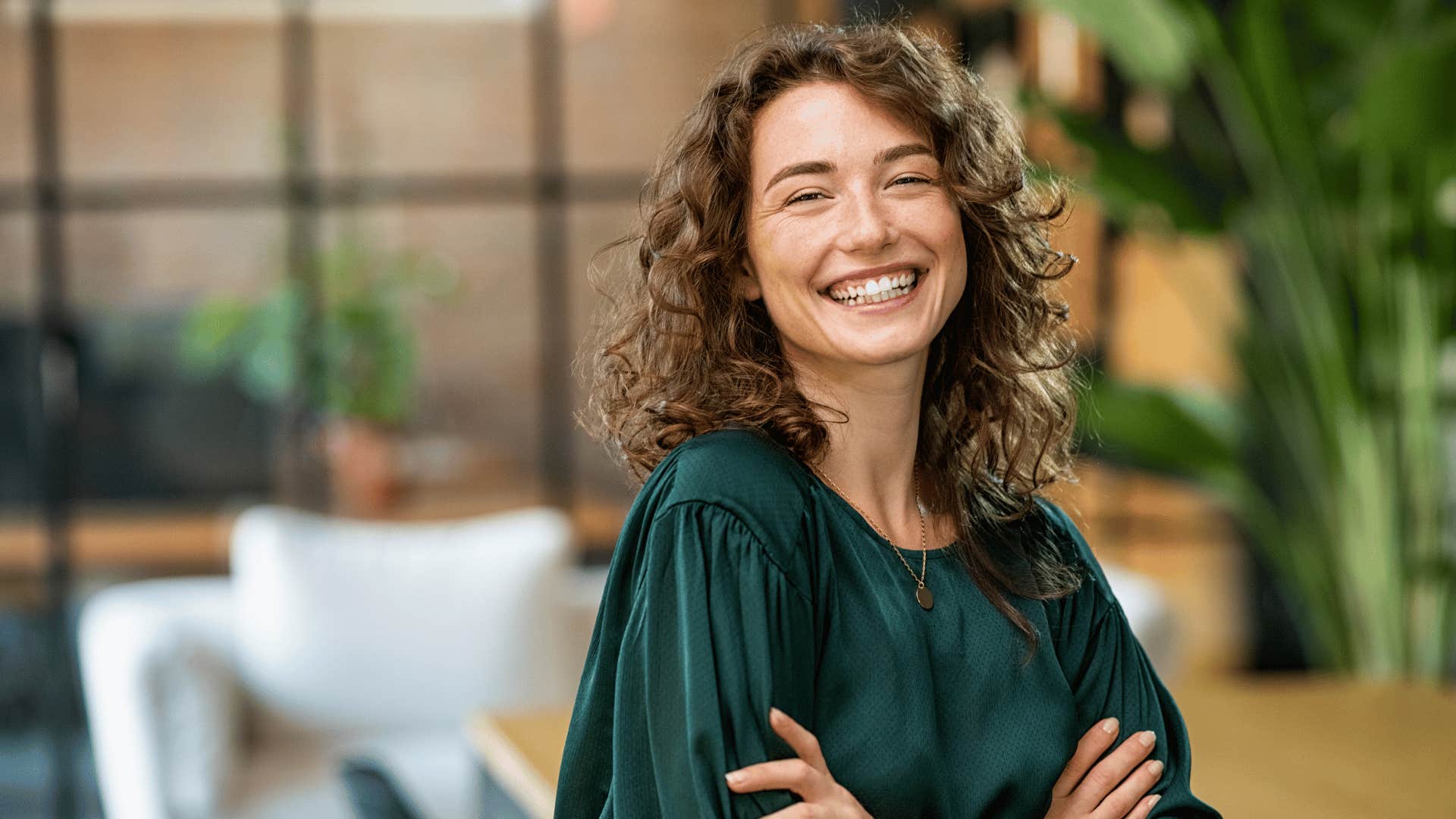 smiling woman