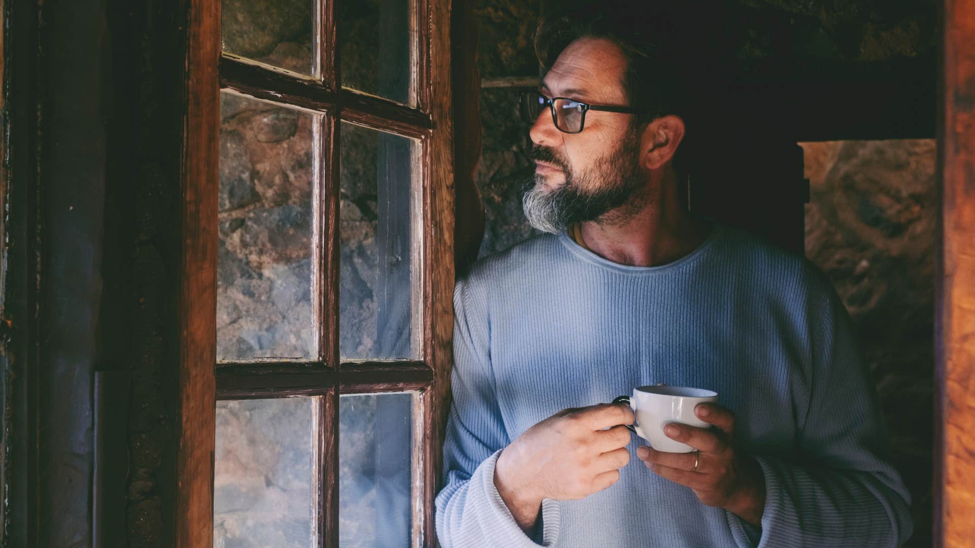 relaxed man thinking about accountability for his actions