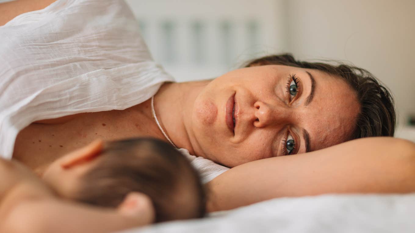 Burnt out mom fantasizing about being hospitalized