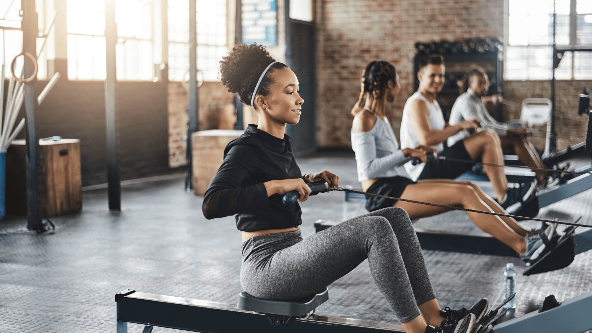 woman in a gym class