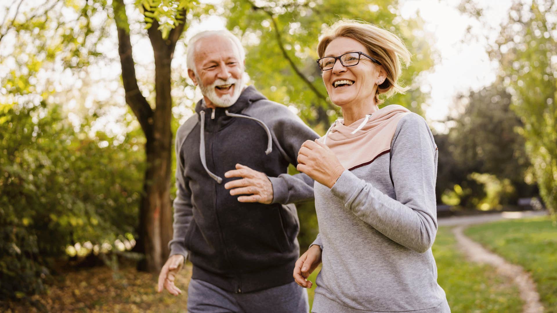 restless couple going for a run