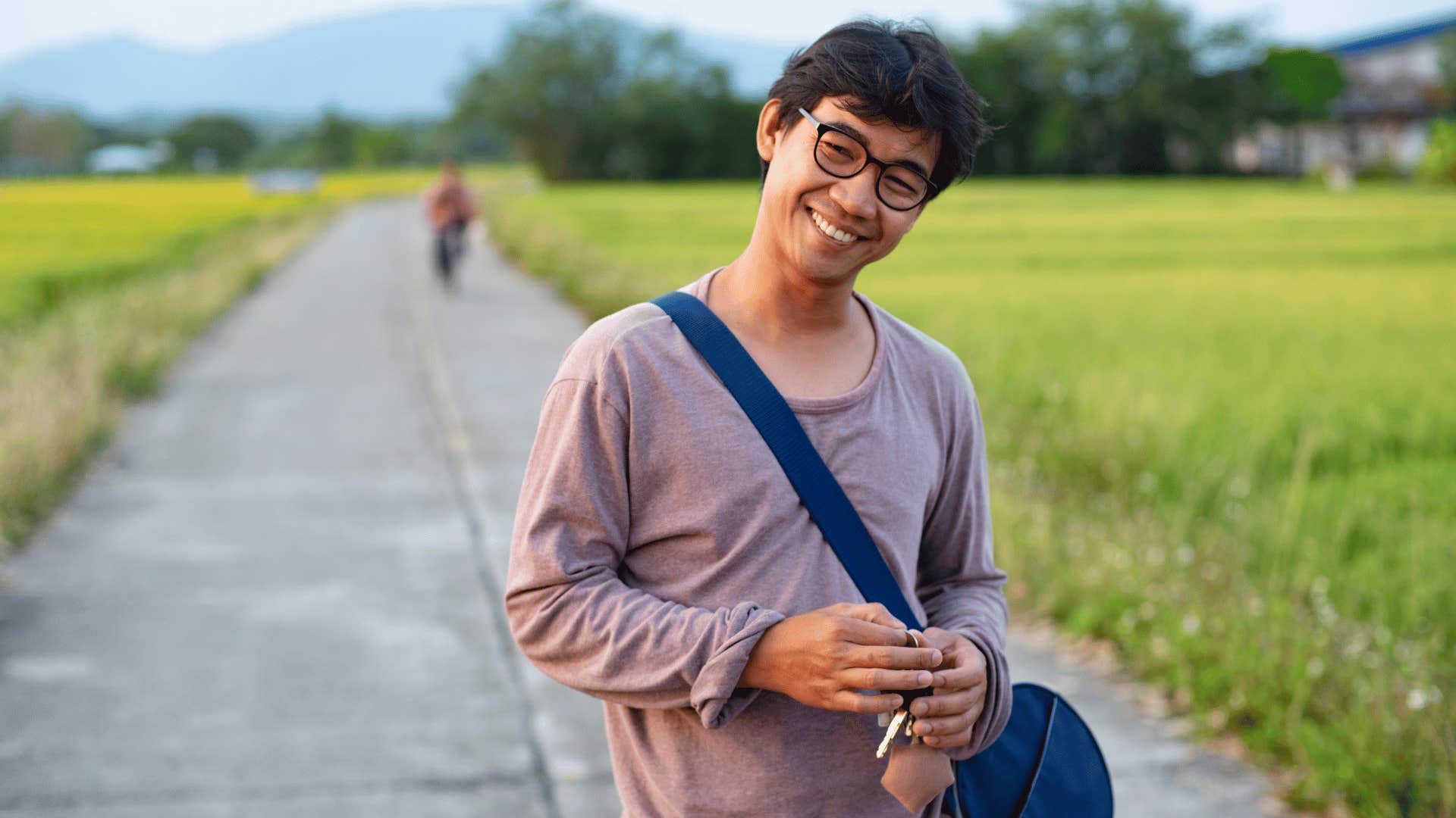 man smiling at camera