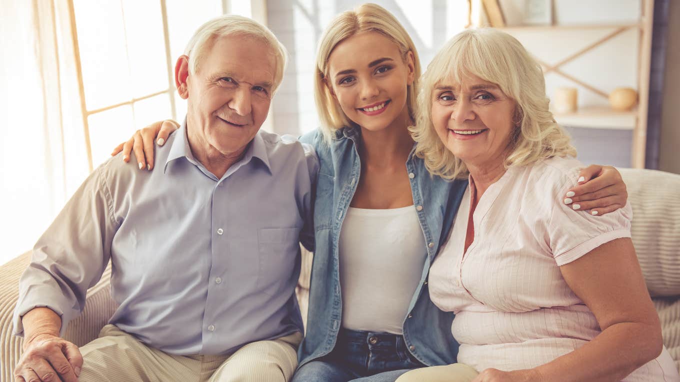 happy smiling family