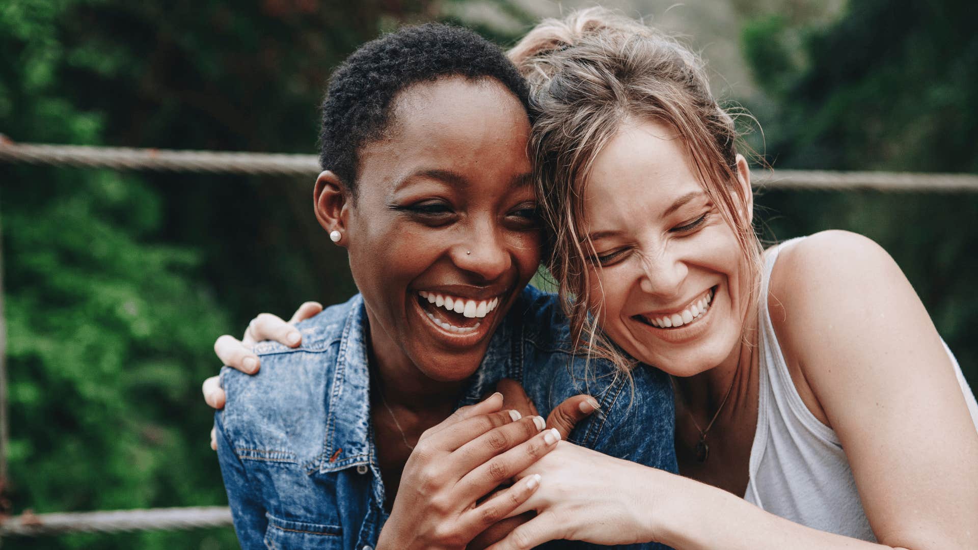 friends laughing with each other