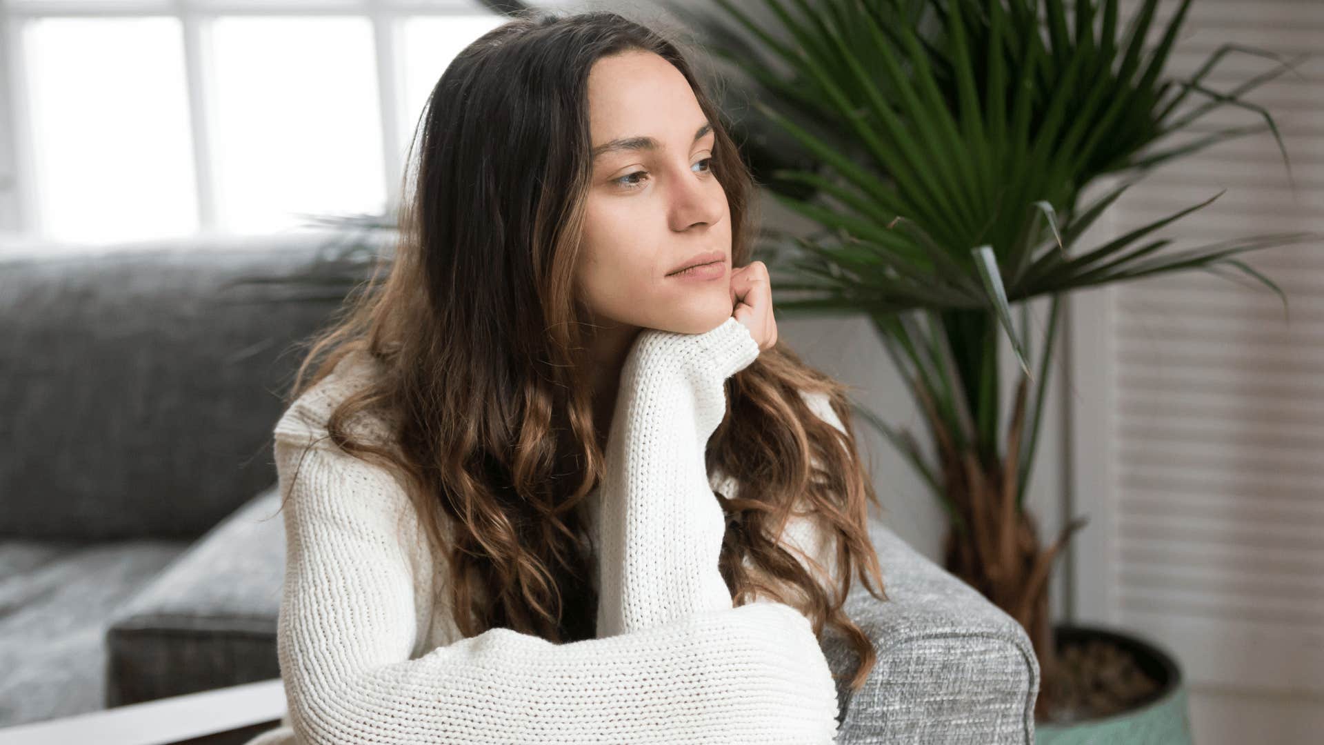 woman thinking about how nobody appreciates her