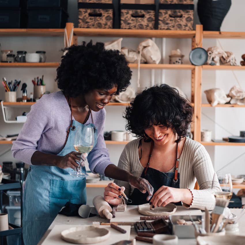 Pottery class hobby