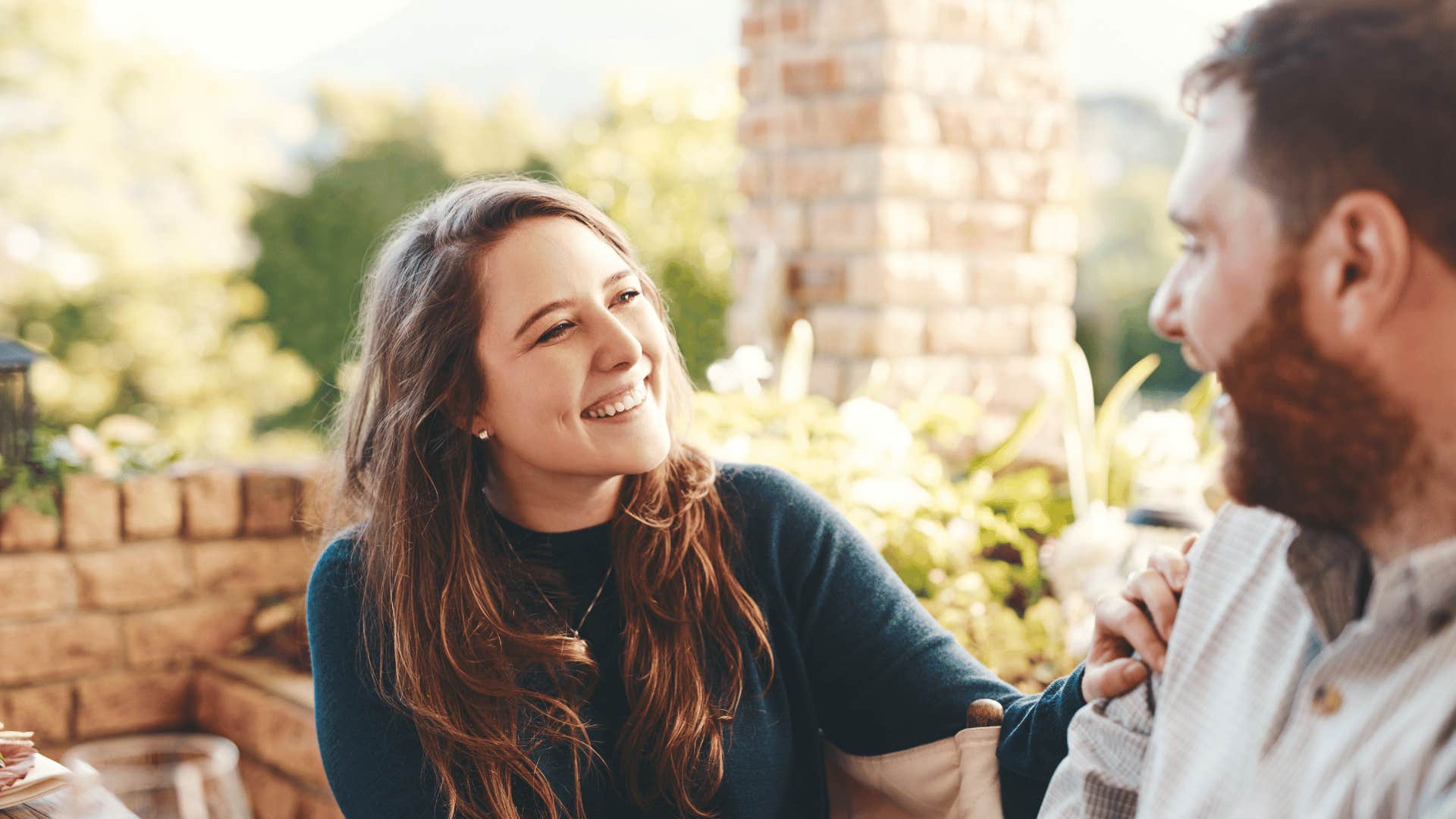 woman making profound connection