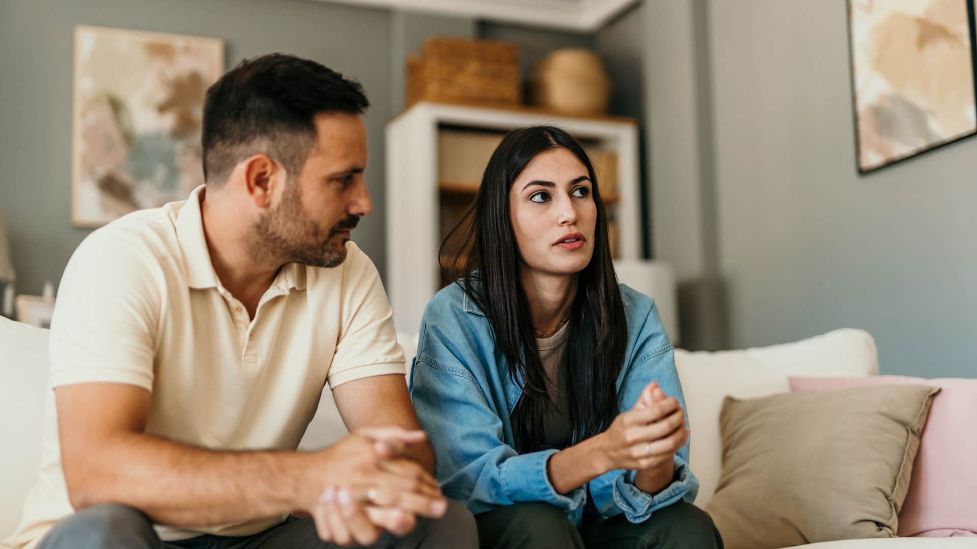 man and woman with high iq taking a direct approach to conflict resolution