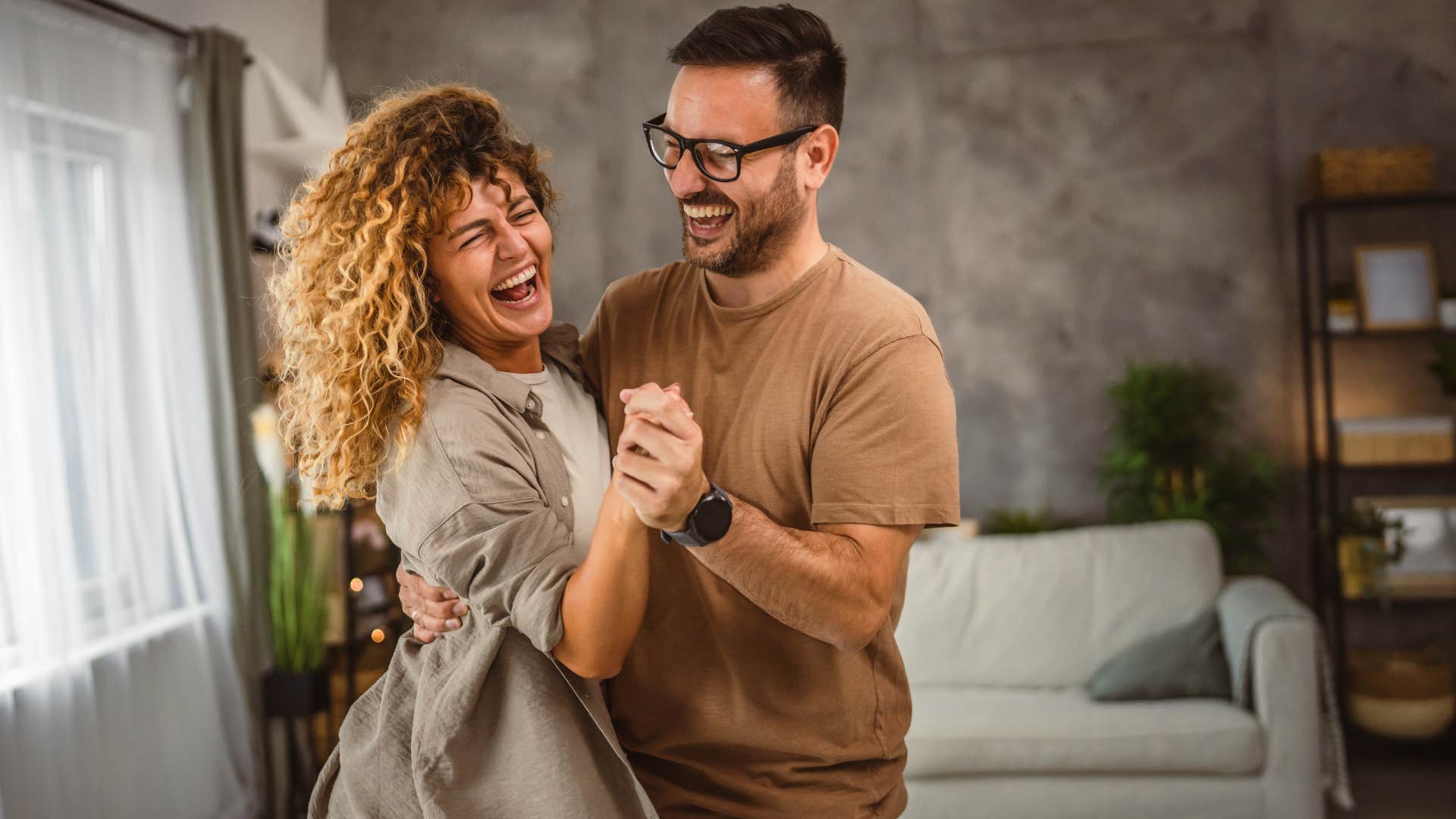 couple showing affection dancing