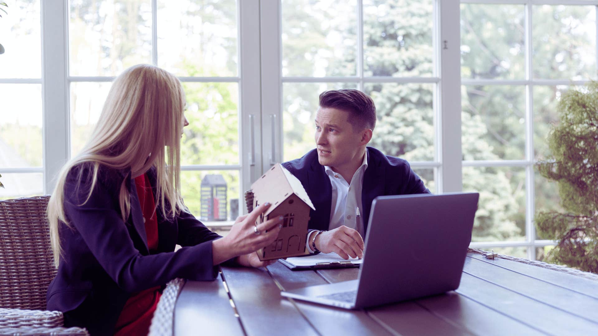 woman getting feedback from boss