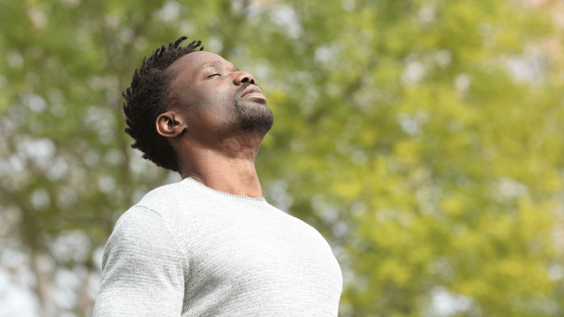 spiritually intelligent man meditating