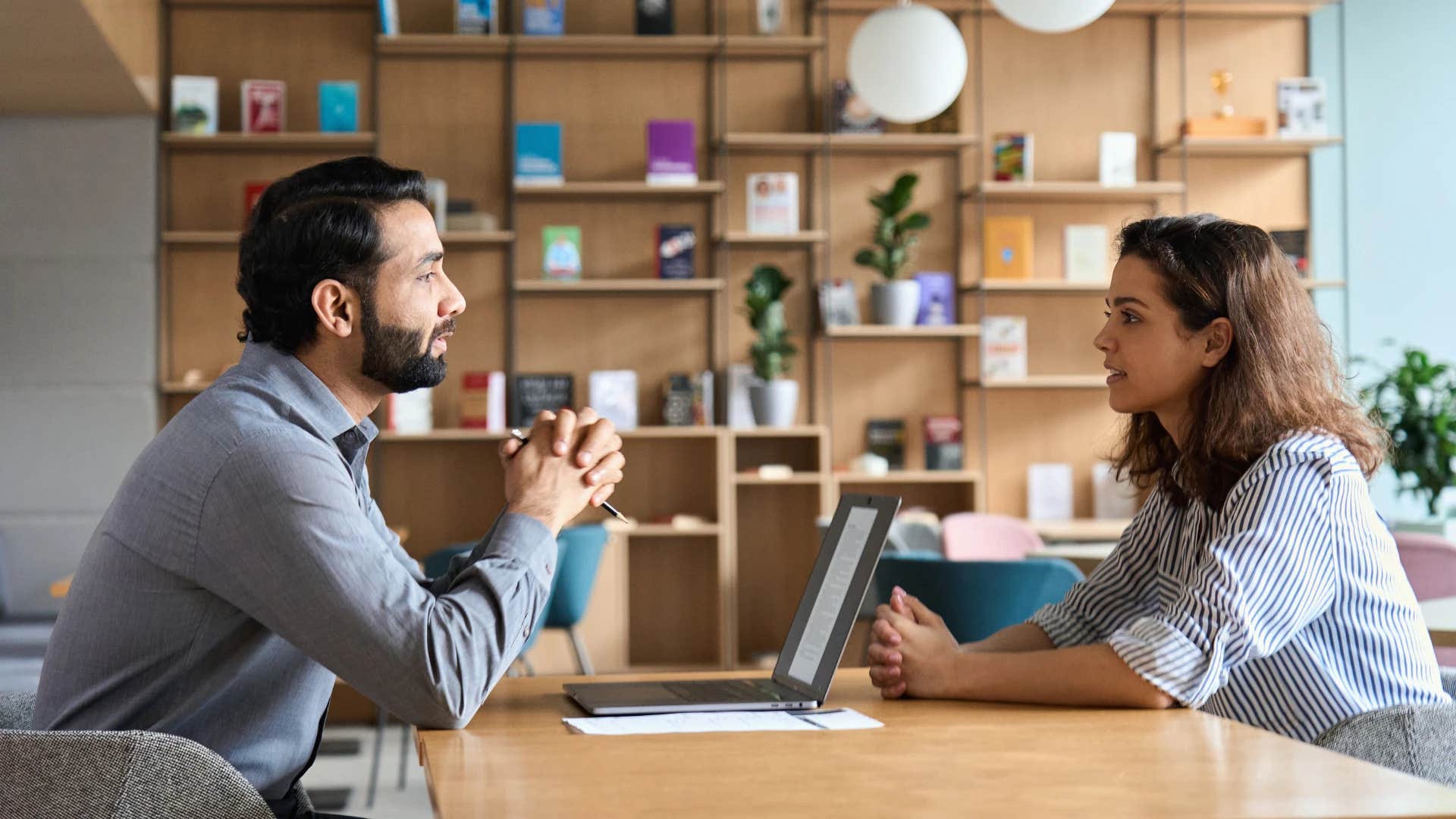 Woman negotiating salary