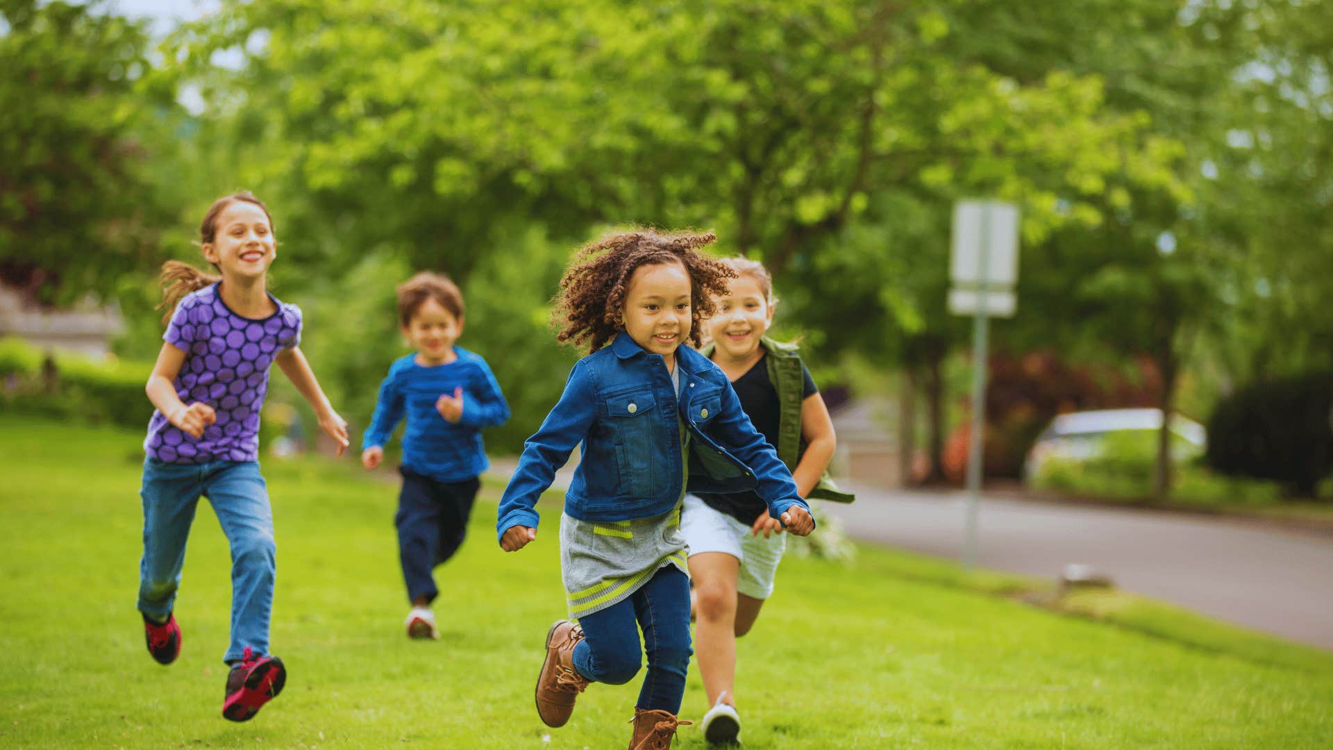 kids going outside to play