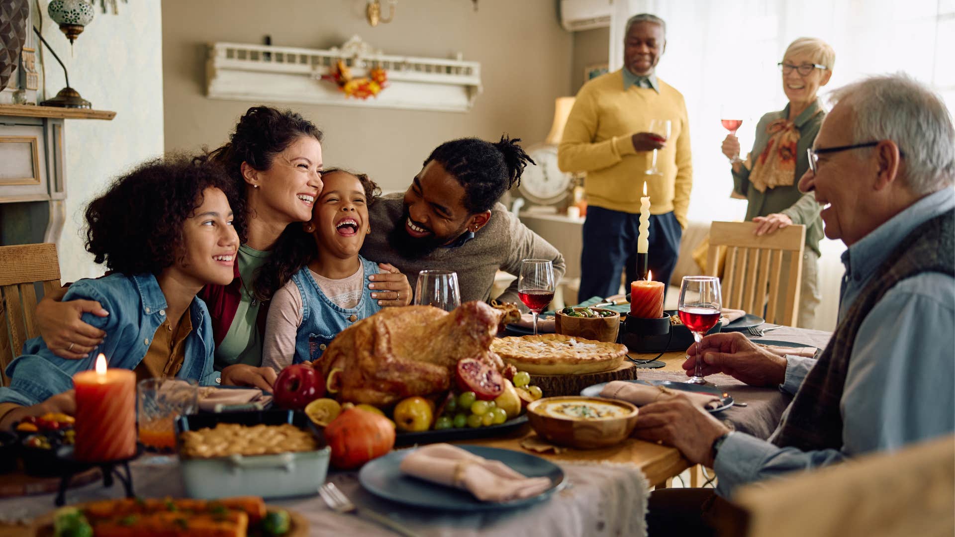 family carrying on traditions