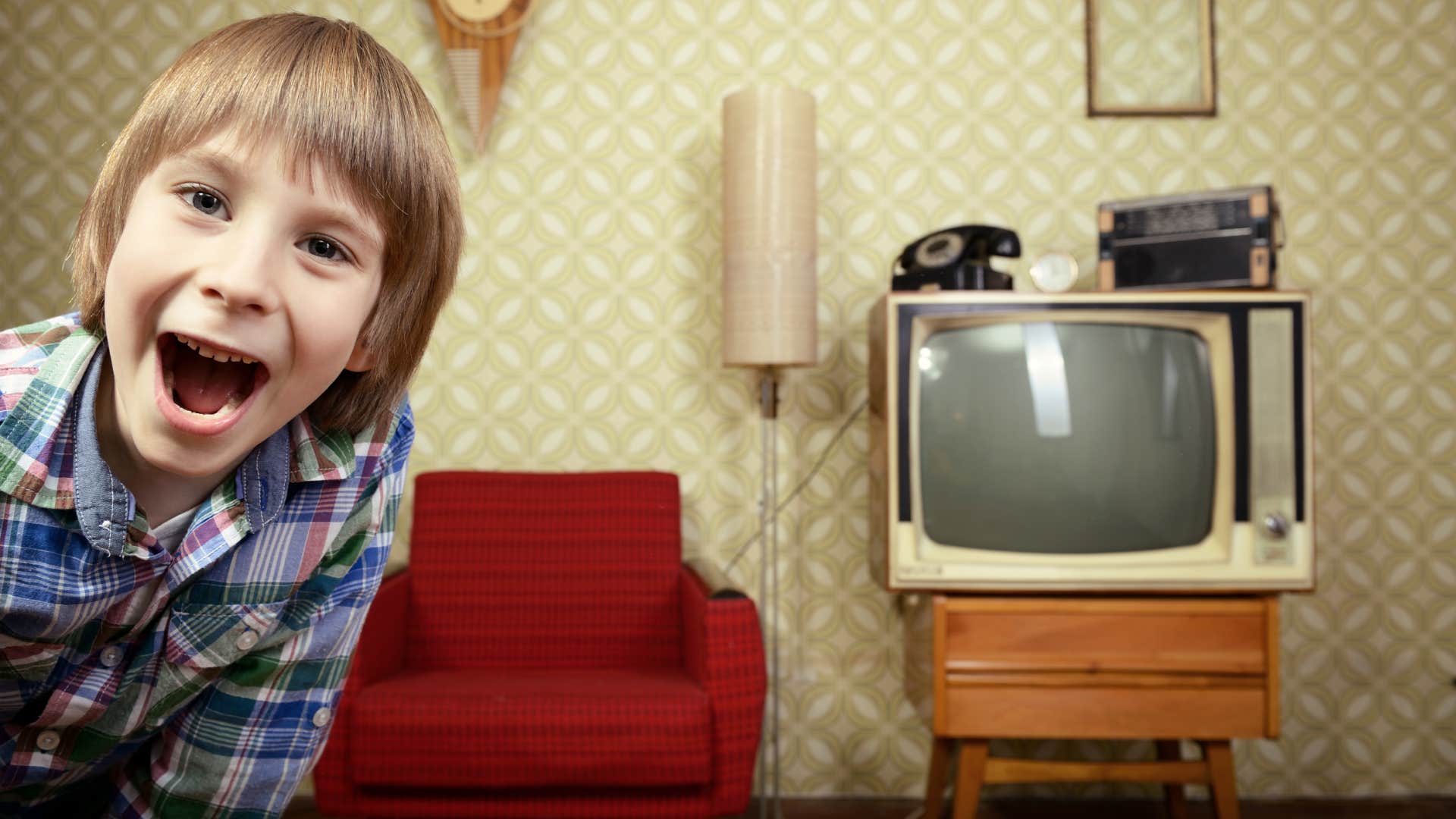 Gen X kid getting up to change tv channel