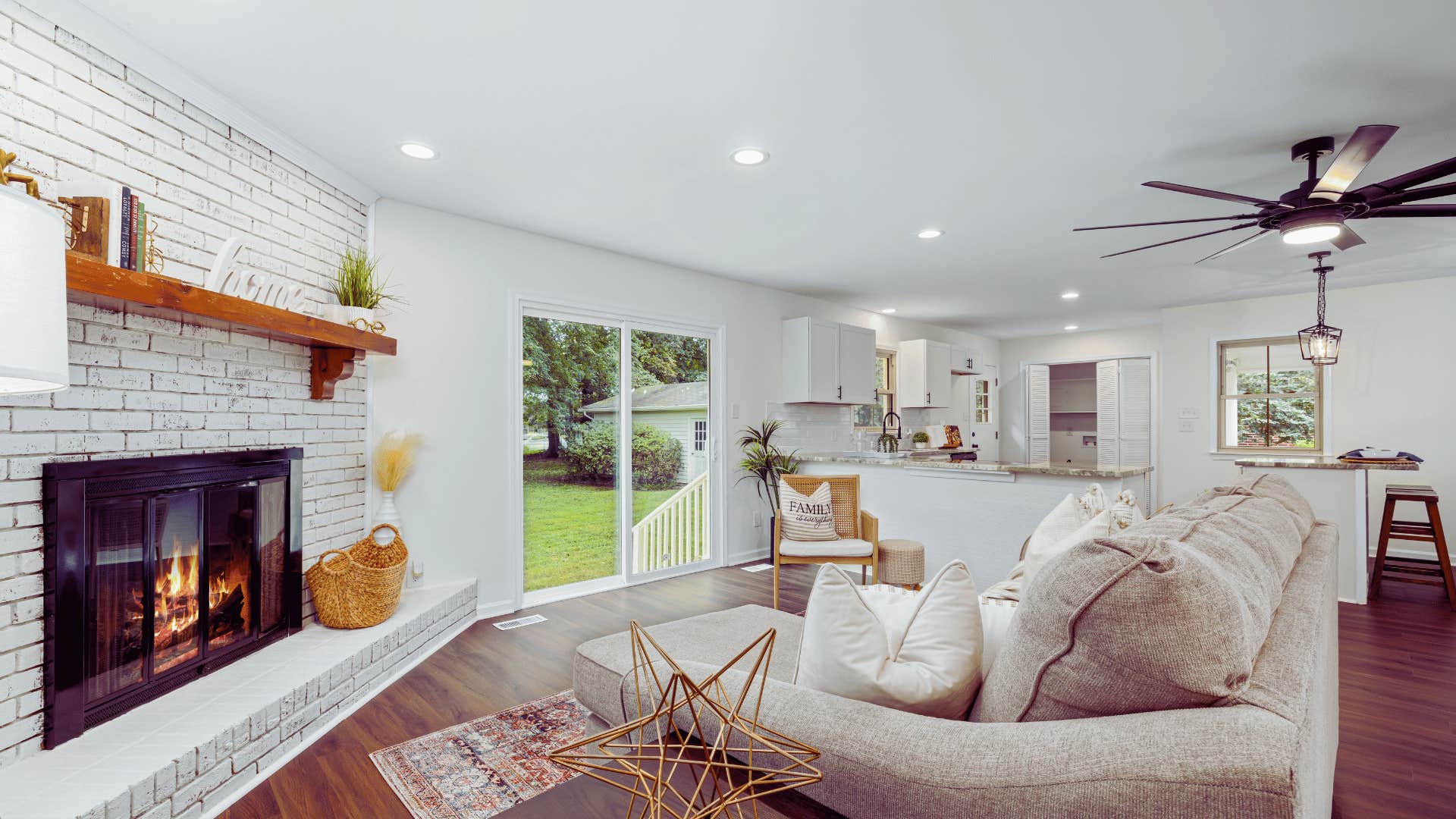 neutral colored living room