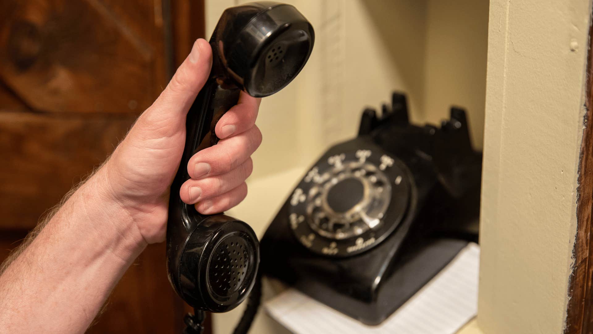 phone nook in older home